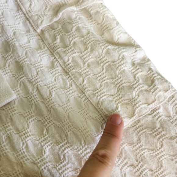 Free People Womens She's A Catch Jumpsuit Size Small White Wide Leg Tie Waist - Picture 11 of 13